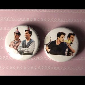 Friends Joey and Chandler Pin set